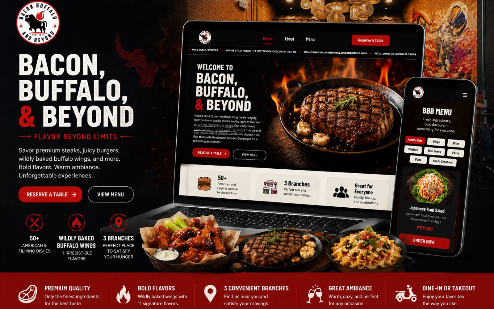 Bacon, Buffalo, and Beyond Restaurant screenshot